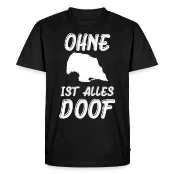 Fehmarn Home Island Baltic Sea Sun Island - Men's Premium Organic T-Shirt - black - Front - Nico (187cm)