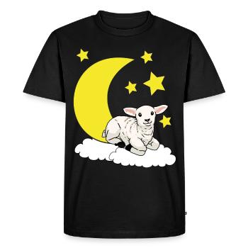 Fantasy Sheep Sheep Night Toddler Baby Lamb - Men's Premium Organic T-Shirt - black - Front - Nico (187cm)