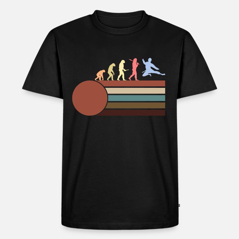 Karate - Männer Premium Bio T-Shirt - Schwarz