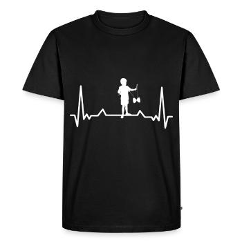 Diabolo jongler enfant de l’école rythme cardiaque sport - T-shirt Premium bio Homme - noir - Devant - Nico (187cm)
