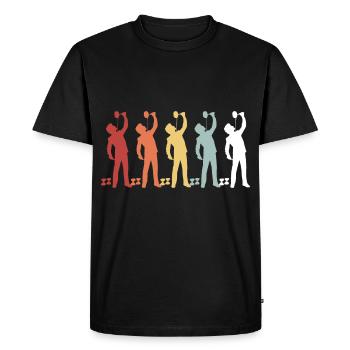 Diabolo jongler à l’école de sport jongleur hobby - T-shirt Premium bio Homme - noir - Devant - Nico (187cm)