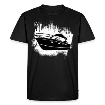 Boot Regatta . Bateau à moteur yacht à moteur . Yacht Voile - T-shirt Premium bio Homme - noir - Devant - Nico (187cm)