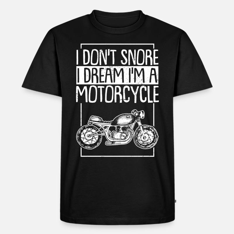 Motorrad - Männer Premium Bio T-Shirt - Schwarz