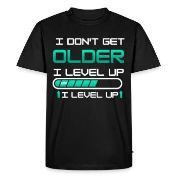 Gaming Controller Video Game Gamer Saying Gift - Men's Premium Organic T-Shirt - black - Front - Nico (187cm)