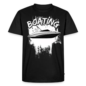 Boot Regatta . Bateau à moteur yacht à moteur . Yacht Voile - T-shirt Premium bio Homme - noir - Devant - Nico (187cm)