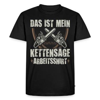 Tronçonneuse tronçonneuse Scie à chaîne Cadeau - T-shirt Premium bio Homme - noir - Devant - Nico (187cm)