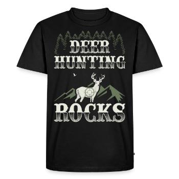 Chasseur Chasse chasse chasse Chasse Chasse Chasseur Cadeau - T-shirt Premium bio Homme - noir - Devant - Nico (187cm)