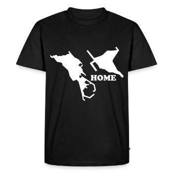 Helgoland patrie mer du nord île de Dune - T-shirt Premium bio Homme - noir - Devant - Nico (187cm)