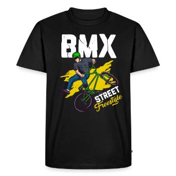 Bmx Bmx Bicycle Bmx Accessories Bmx Kids - Men's Premium Organic T-Shirt - black - Front - Nico (187cm)