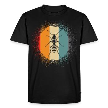 Fourmis de fourmis - T-shirt Premium bio Homme - noir - Devant - Nico (187cm)