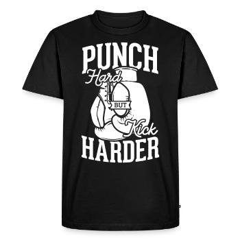 Kickboxing Kickboxer Boxing Martial Art - Men's Premium Organic T-Shirt - black - Front - Nico (187cm)