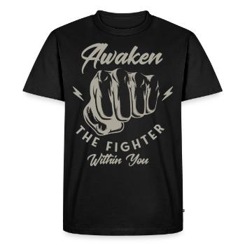 Kickboxing Kickboxer Boxing Martial Art - Men's Premium Organic T-Shirt - black - Front - Nico (187cm)