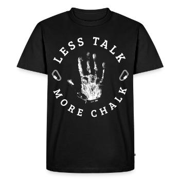 Climbing Rock Climbing Mountains - Men's Premium Organic T-Shirt - black - Front - Nico (187cm)