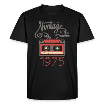 1975 Year of construction - Men's Premium Organic T-Shirt - black - Front - Nico (187cm)