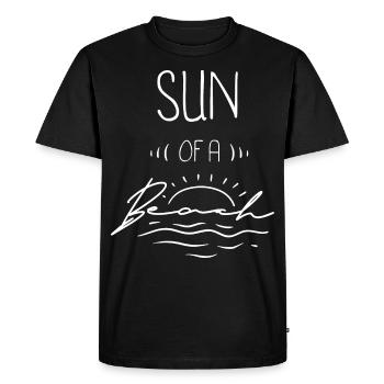 Summer Party Beach Festival Holiday Shirt - Men's Premium Organic T-Shirt - black - Front - Nico (187cm)