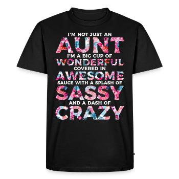 I M Not Just An Aunt Best Aunt Ever Crazy Aunt - T-shirt Premium bio Homme - noir - Devant - Nico (187cm)