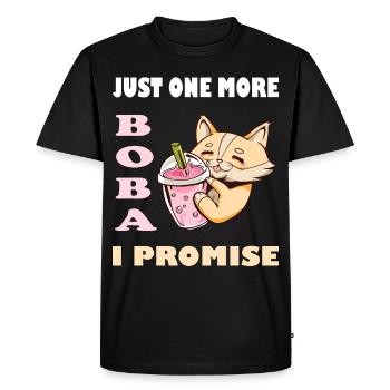 Bubble Thé Bubble Tea Bubble Tea Cadeau - T-shirt Premium bio Homme - noir - Devant - Nico (187cm)