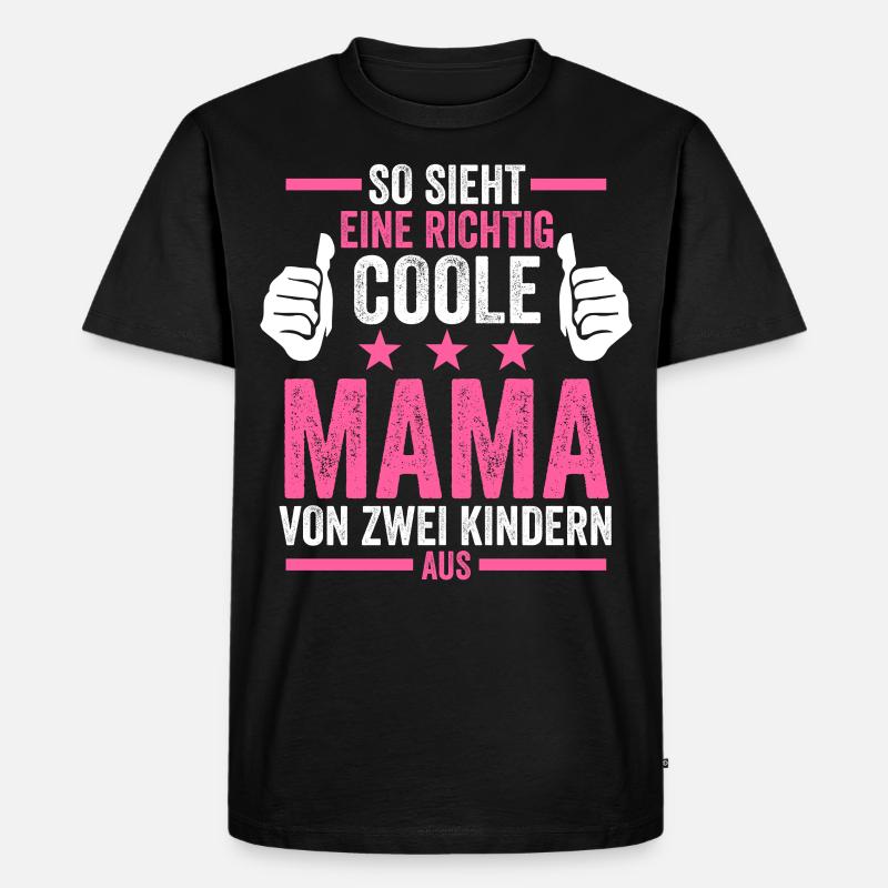 Beste Mama - Männer Premium Bio T-Shirt - Schwarz