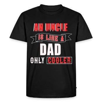 Uncle, Niece Nephew Father Dad - Men's Premium Organic T-Shirt - black - Front - Nico (187cm)