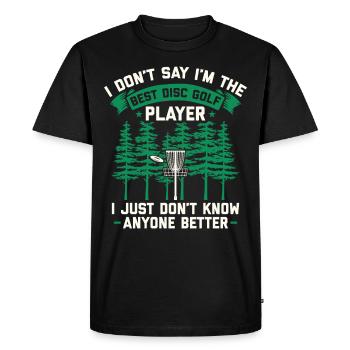 Disc Golf Discgolf | Discgolf joueur cadeau - T-shirt Premium bio Homme - noir - Devant - Nico (187cm)
