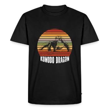 Komodo Dragon - Men's Premium Organic T-Shirt - black - Front - Nico (187cm)