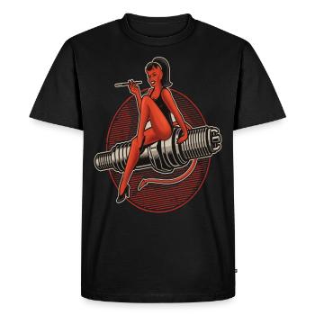 Motorsport Racing Voiture de sport Voiture de sport - T-shirt Premium bio Homme - noir - Devant - Nico (187cm)