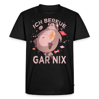 Niedlicher Waschbär Lustige Sprüche Geschenk - Männer Premium Bio T-Shirt - Schwarz - Vorne - Nico (187cm)