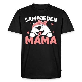 Samoyed Mama Samoyed Samoyed Dog Gift - Men's Premium Organic T-Shirt - black - Front - Nico (187cm)