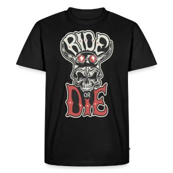 Motorcycle motorcycle saying Ride or Die Biker - Men's Premium Organic T-Shirt - black - Front - Nico (187cm)