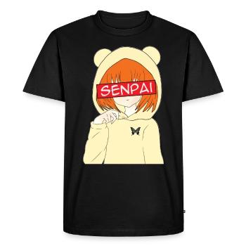 Anime Senpai Anime Fans Anime Style Anime Tenue - T-shirt Premium bio Homme - noir - Devant - Nico (187cm)