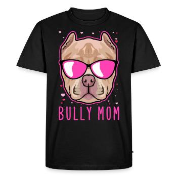 Bully Mom | American Bully Dog Owner Gift - Men's Premium Organic T-Shirt - black - Front - Nico (187cm)