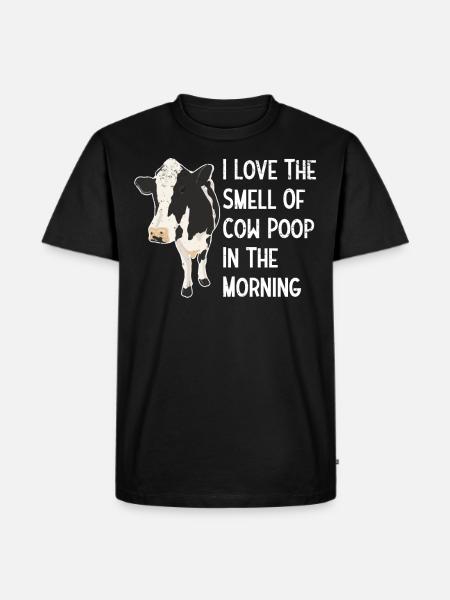 Køer Landmand Ko Ko Landmand Ko græsset Kostald - Herre Premium økologisk T-shirt - sort