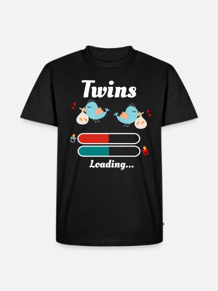 twins - Men's Premium Organic T-Shirt - black