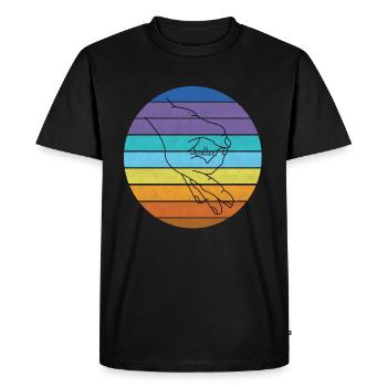 Looked In At Retro Memes - Men's Premium Organic T-Shirt - black - Front - Nico (187cm)