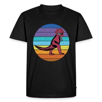 Looked In At Retro Memes - Men's Premium Organic T-Shirt - black - Front - Nico (187cm)