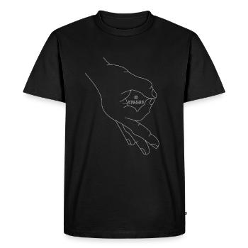 Looked In At Retro Memes - Men's Premium Organic T-Shirt - black - Front - Nico (187cm)