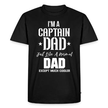 Capitaine de bateau yacht yacht nautique marin nautique - T-shirt Premium bio Homme - noir - Devant - Nico (187cm)