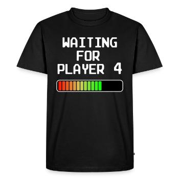 Père naissante mère parents - T-shirt Premium bio Homme - noir - Devant - Nico (187cm)