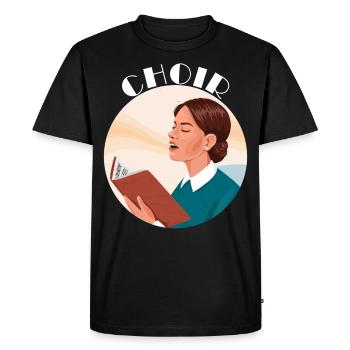 Chef de Choeur Musique Professeur de Musique Amusant Maestro - T-shirt Premium bio Homme - noir - Devant - Nico (187cm)