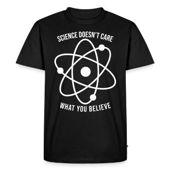 Science doesn't matter what you think - Men's Premium Organic T-Shirt - black - Front - Nico (187cm)