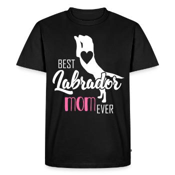 Best Labrador Mom Ever labradors Labrador - Men's Premium Organic T-Shirt - black - Front - Nico (187cm)