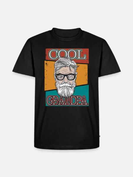 Bester Großvater der Welt Cooler Opa - Herre Premium økologisk T-shirt - sort
