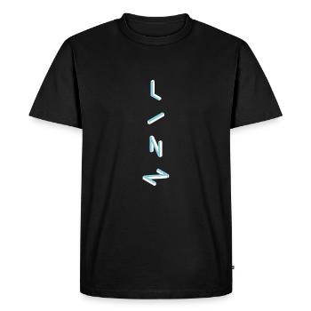 Linz - T-shirt Premium bio Homme - noir - Devant - Nico (187cm)