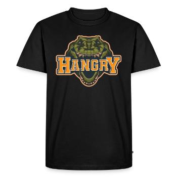 Hangry Crocodile Manger Faim Alligator cadeau - T-shirt Premium bio Homme - noir - Devant - Nico (187cm)