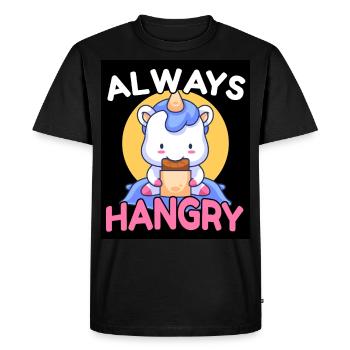 Always Hangry Bonbons Licorne Faim Cadeau - T-shirt Premium bio Homme - noir - Devant - Nico (187cm)