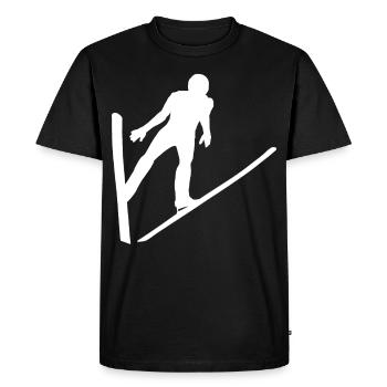 Ski jumping ski jumping ski jumpers - Men's Premium Organic T-Shirt - black - Front - Nico (187cm)