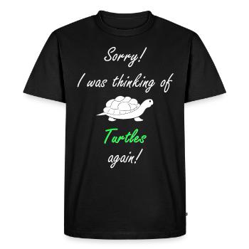 Turtle Turtle - Men's Premium Organic T-Shirt - black - Front - Nico (187cm)