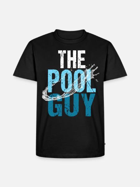 Pool pool boy swimming - Men's Premium Organic T-Shirt - black