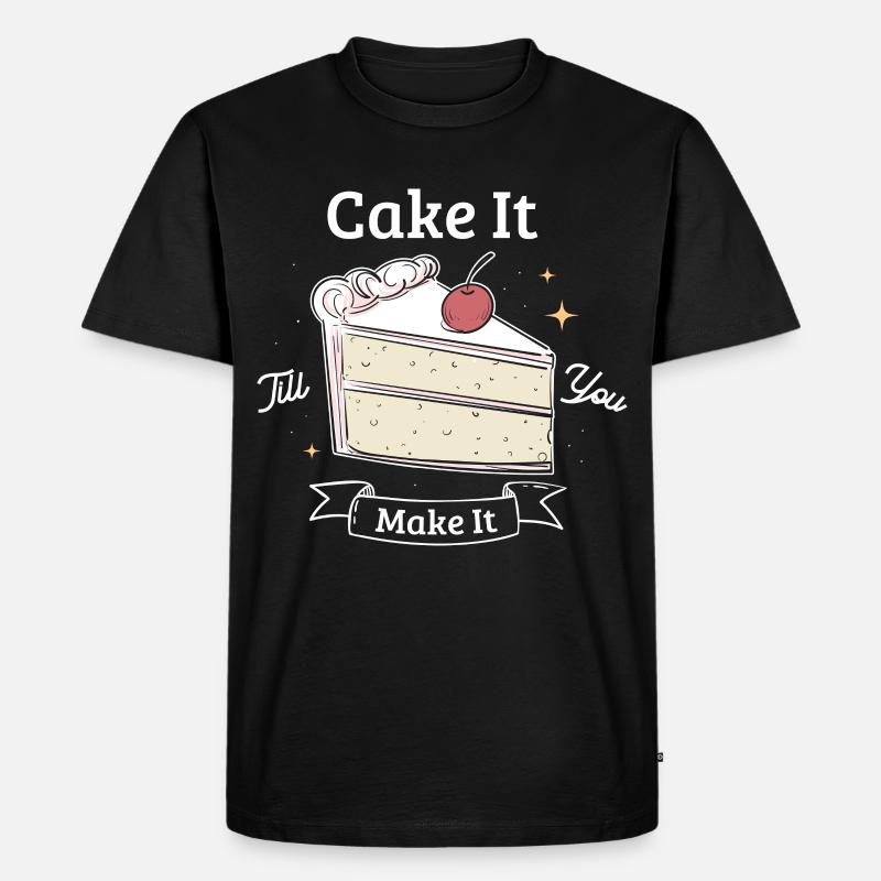 Backen Bäcker Geschenk - Männer Premium Bio T-Shirt - Schwarz