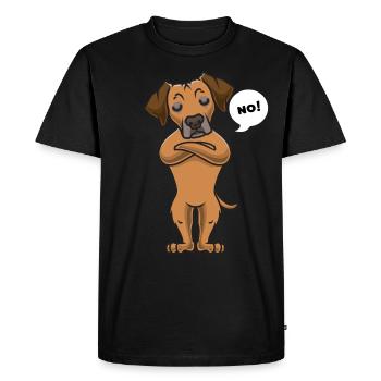 Sturer Rhodesian Ridgeback Dog Funny - Men's Premium Organic T-Shirt - black - Front - Nico (187cm)